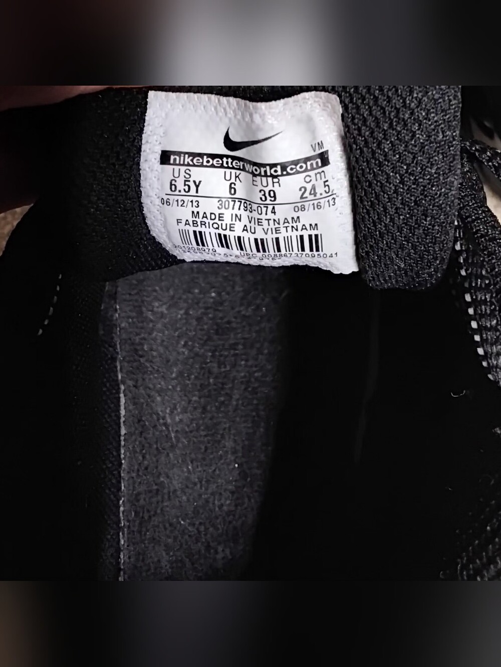 Nike Air Max 90, Black, Size 8 Women/6.5 Youth - Picture 11 of 14